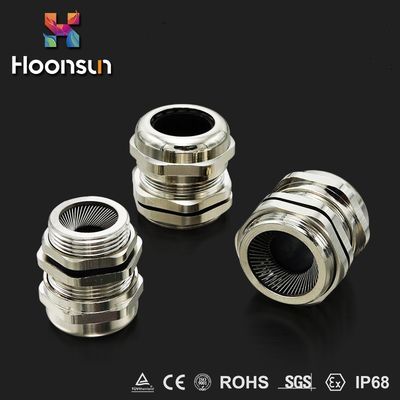 工場EMC Metal Nickel Plated Brass Cable Gland 18MM-25mmのFor Cable Protection